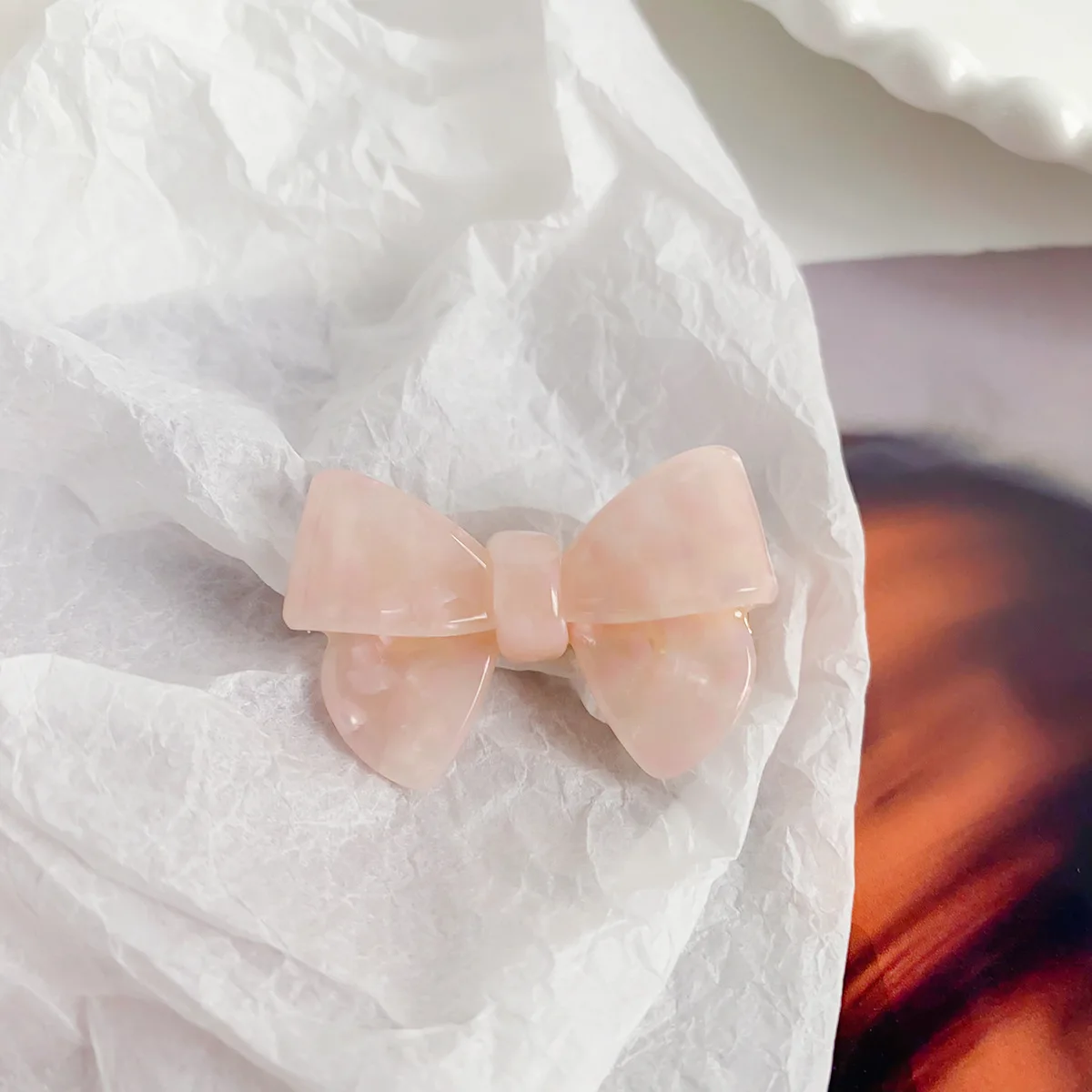 Exquisite, Sweet Acetate Bow, Temperament And Versatile Hair Clip For Women