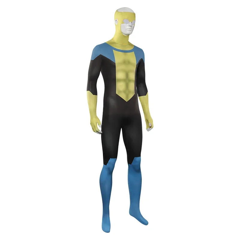 NewInvincible Mark Grayson Cosplay Fantasia Costume Zentai Jumpsuit for Adult Men Outfits Disguise Halloween Carnival Party Suit