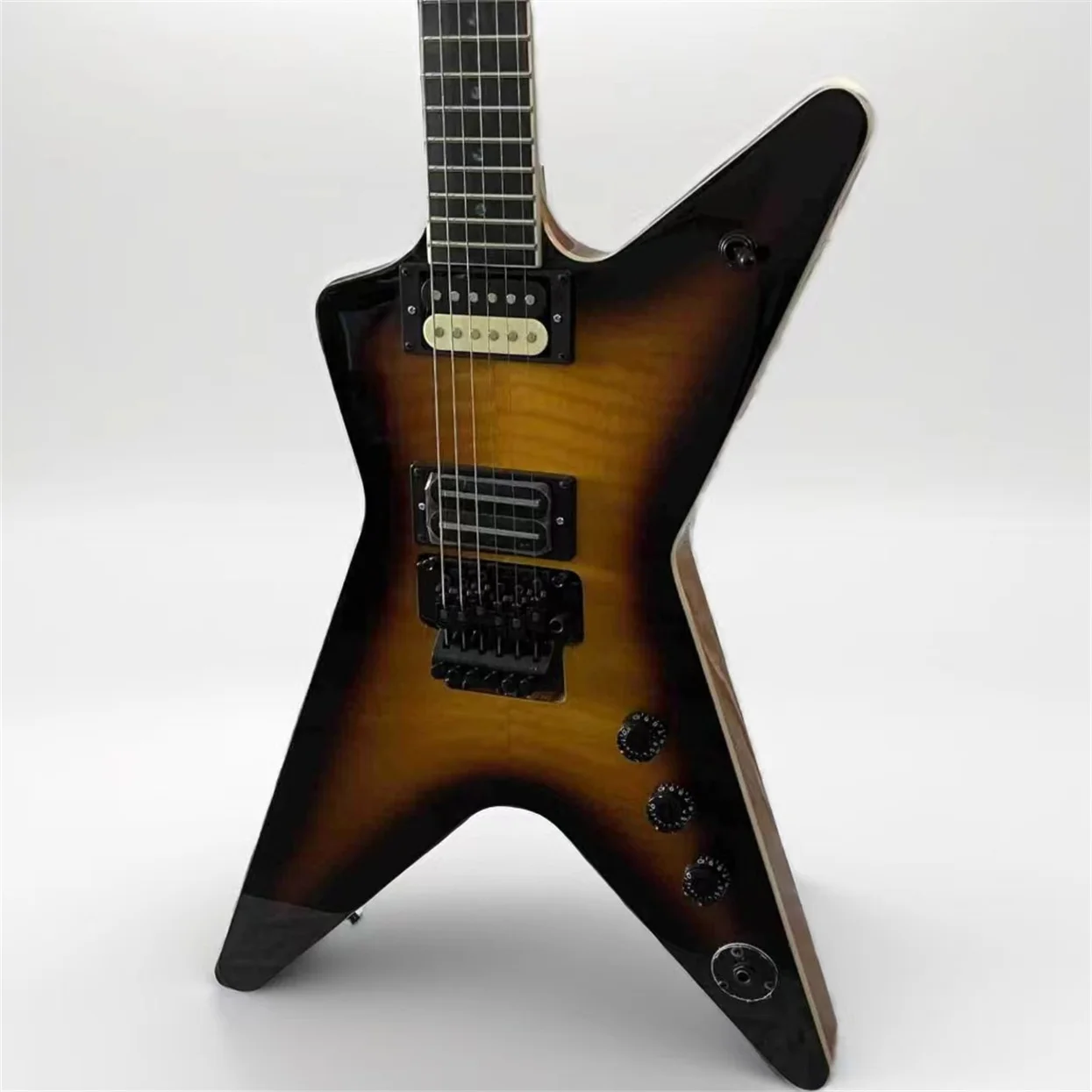 Custom Dimebag Darrel The Dean ML Type Shaped Electric Guitar Sunset Color Veneer