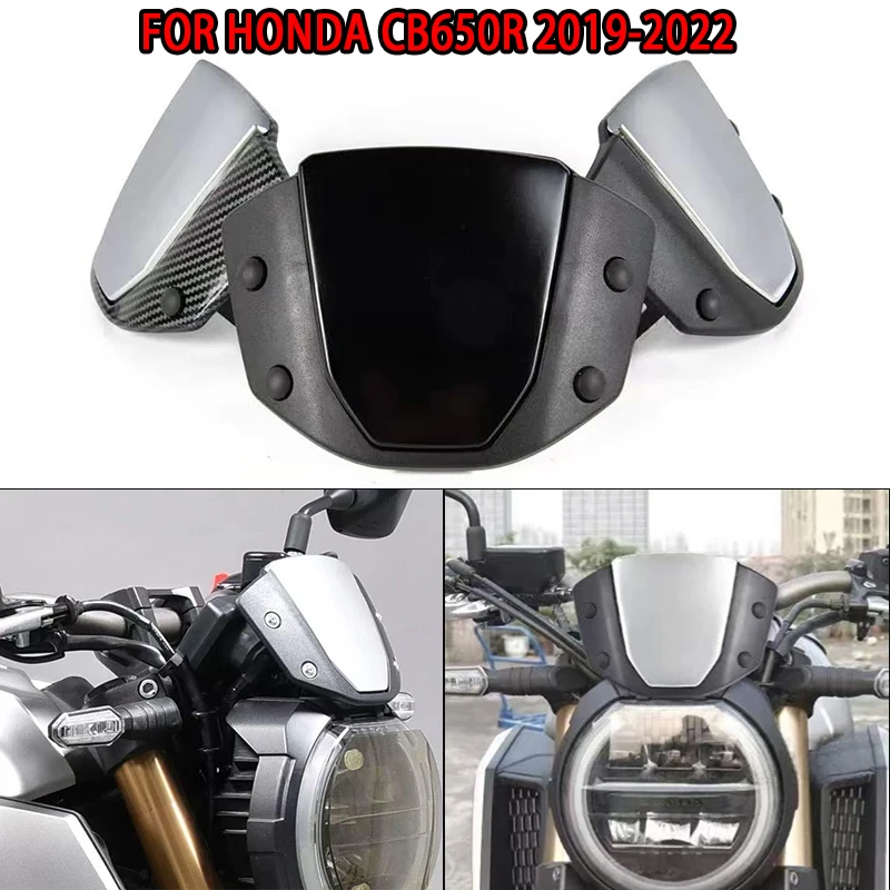 

Motorcycle Sports Windshield For HONDA CB650R CB 650R 2019-2022 CB1000R 18-20 WindScreen Meter Visor Front Screen Wind Deflector