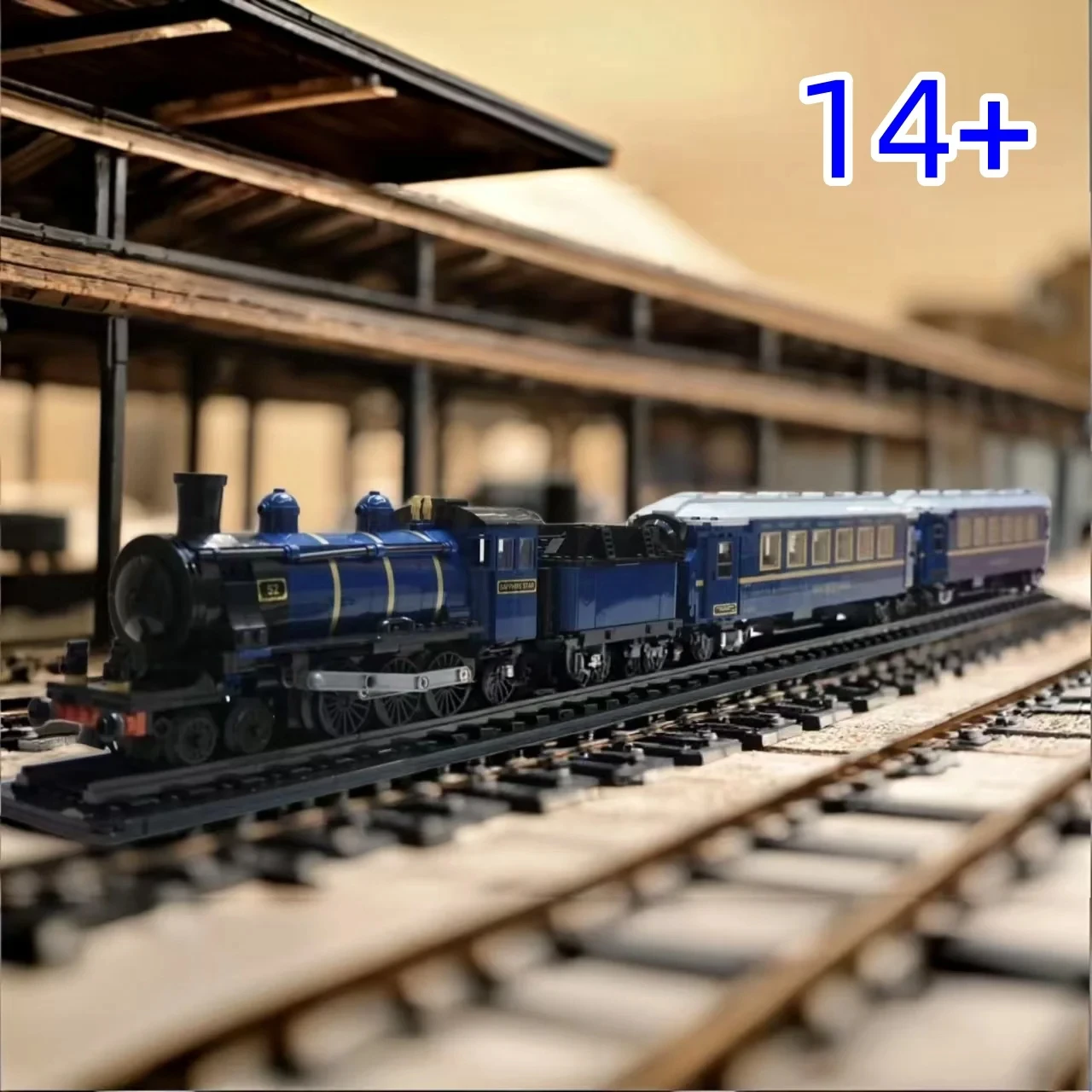 New product creative series Orient Express 21344 large Steam Engine train boy assembling building blocks toy model gift