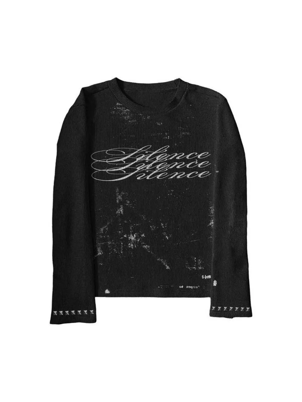 2026 Autumn New Retro Punk Long Sleeve Top for Men and Women with Same Style Letter Printing Street Trendy Casual Versatile Ins