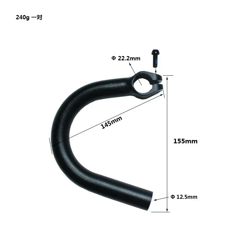 New Aluminum Bar Ends Riser Rest Handlebar for MTB & Road Drop Bar Bike Modification