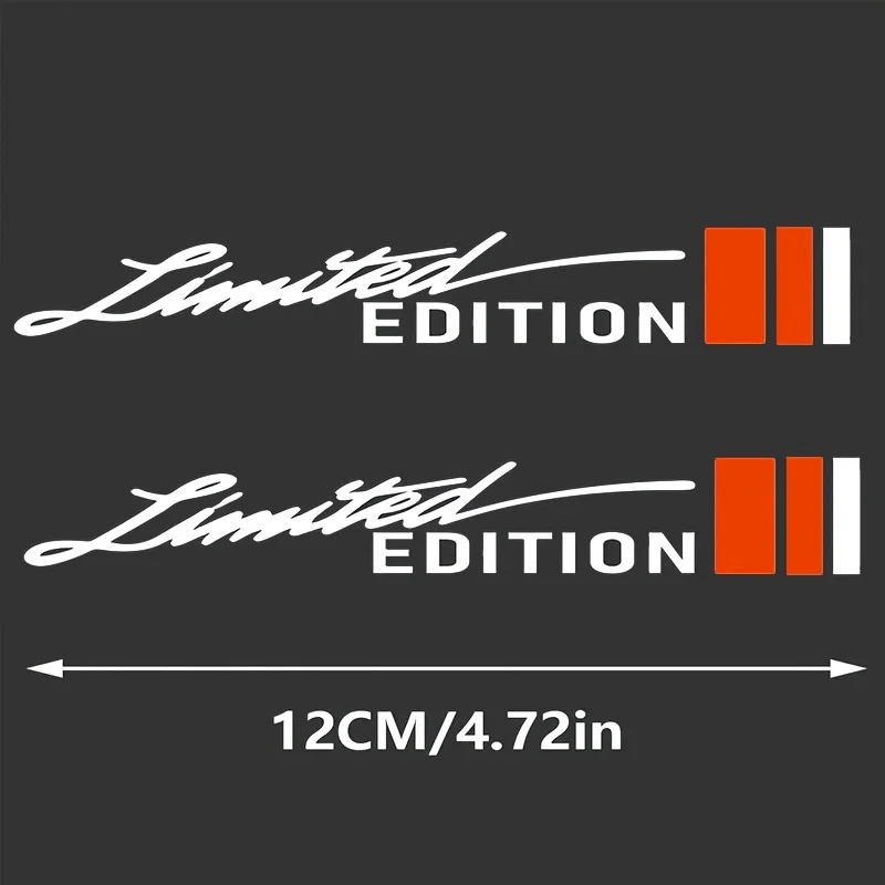 2Pcs Matte Red White Sport Windshield Wiper Vinyl Stickers Scratch Proof Waterproof Decals For Car Auto Body Decor