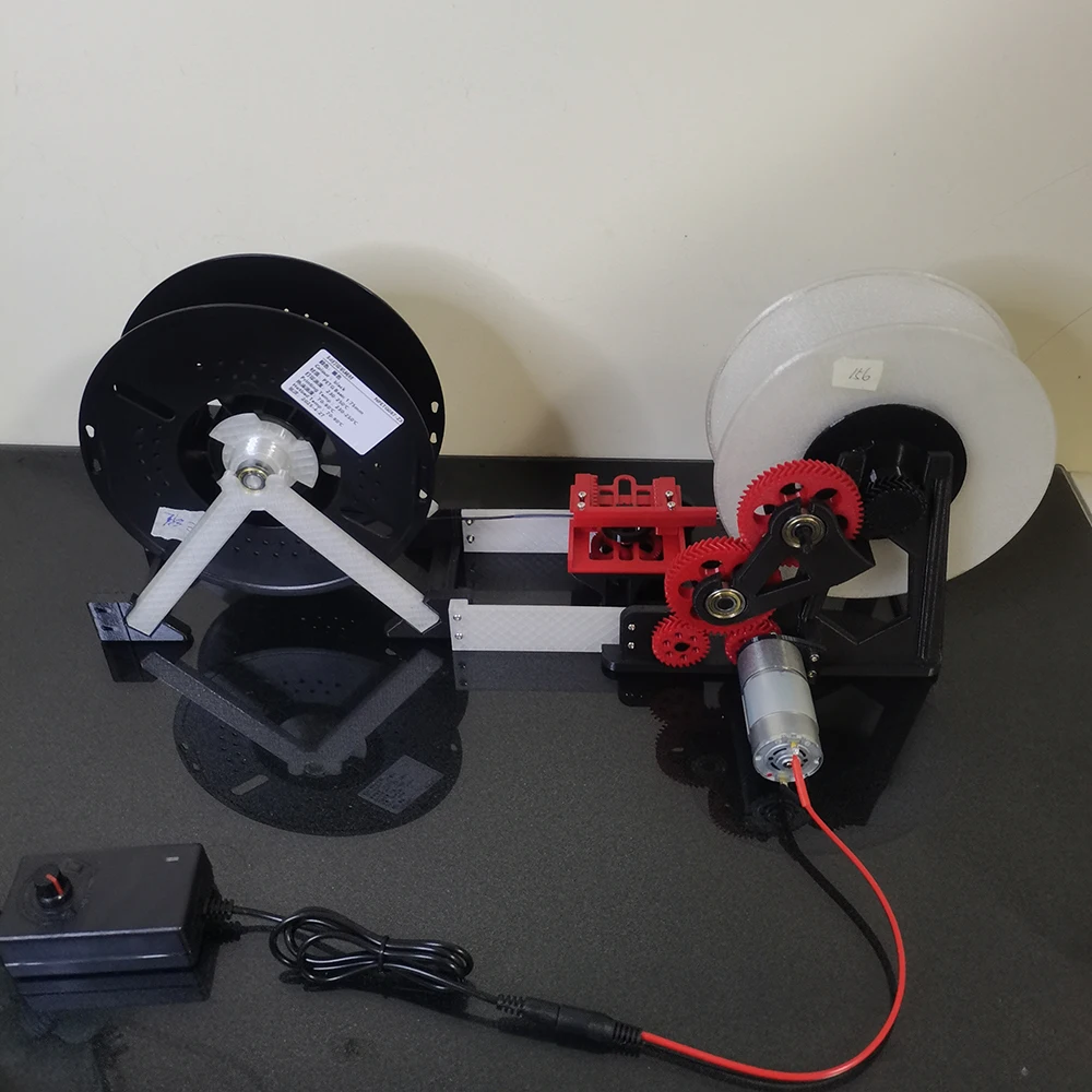 

12V 3D Printing Filament Reel (Hand-crank or Electric), Compatible with Multiple types Filament Specifications