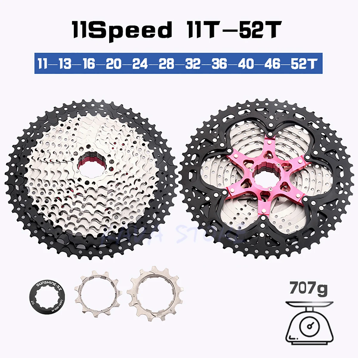 サンシャイン-マウンテンバイクスプロケットセット,11スピード,shimano