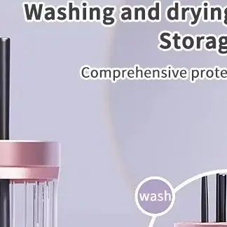 

Очиститель кистей для макияжа, перезаряжаемая машина для чистки косметических кистей, инструмент для чистки кистей для макияжа, многофункциональные аксессуары для сушки