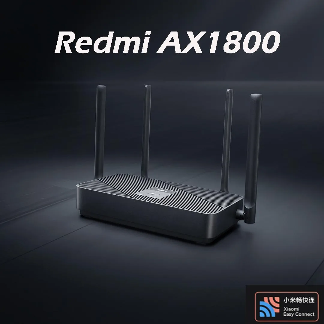 Xiaomi Redmi Router AX1800 Dual Frequency WiFi6 1755Mbps 2.5G/5GHz Gigabit Ethernet Port Mesh Networking Xiaomi Easy connect