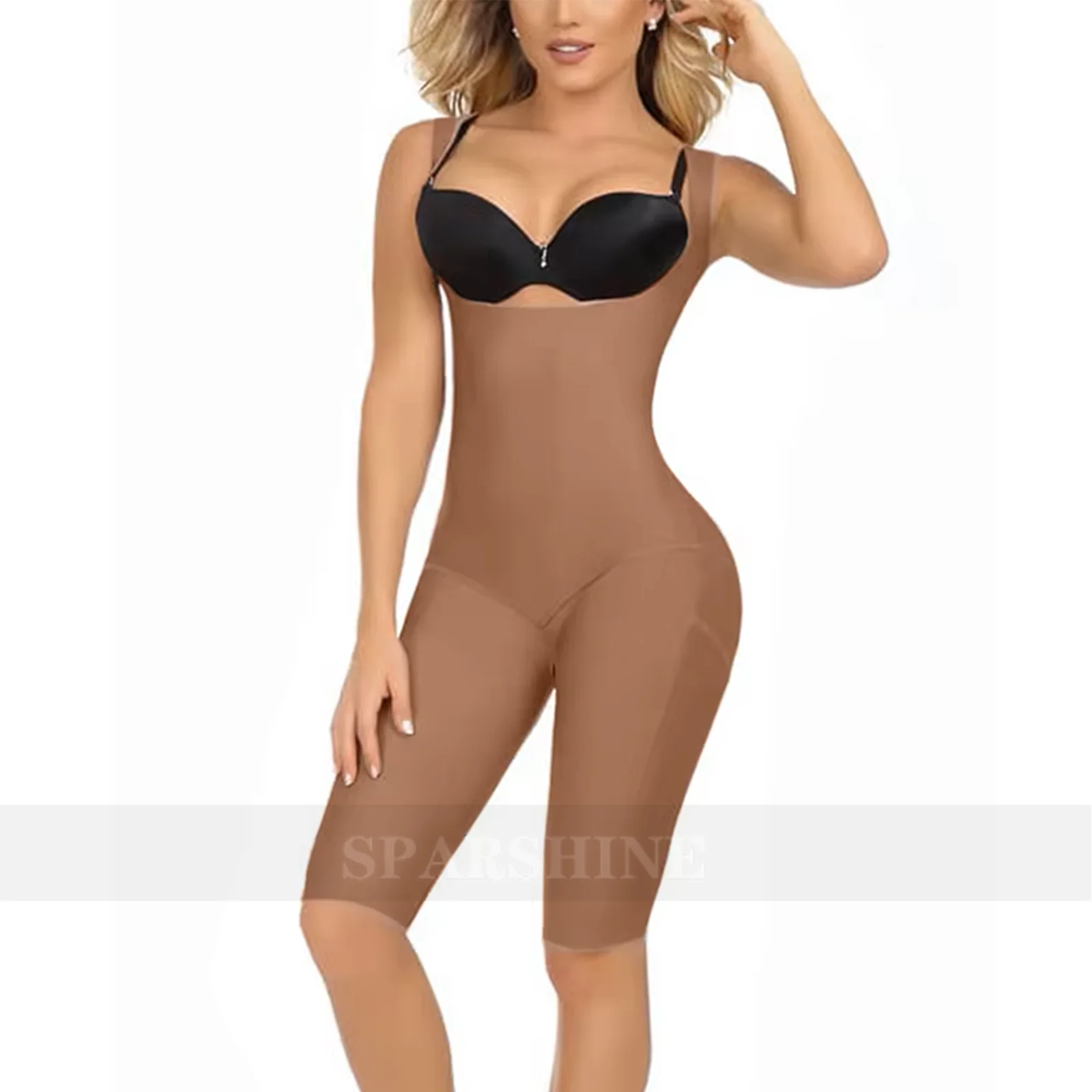 Fajas Bodysuit Seamless Shapewear Slimming One-Piece Tight Butt Lifter Shaper Underwear Women\'s Corset Knee length Shorts 2025