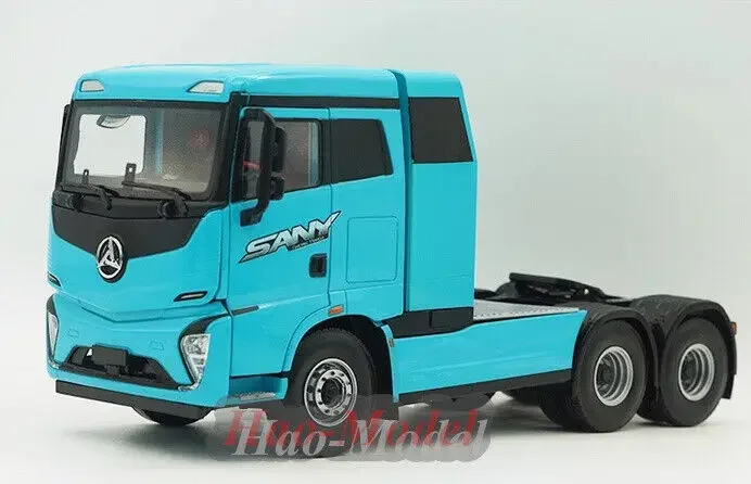 1/24 For SANY tractor Heavy truck Car Model Alloy Diecast Metal Simulation Toys Boys Birthday Gifts Hobby Display Ornaments Blue