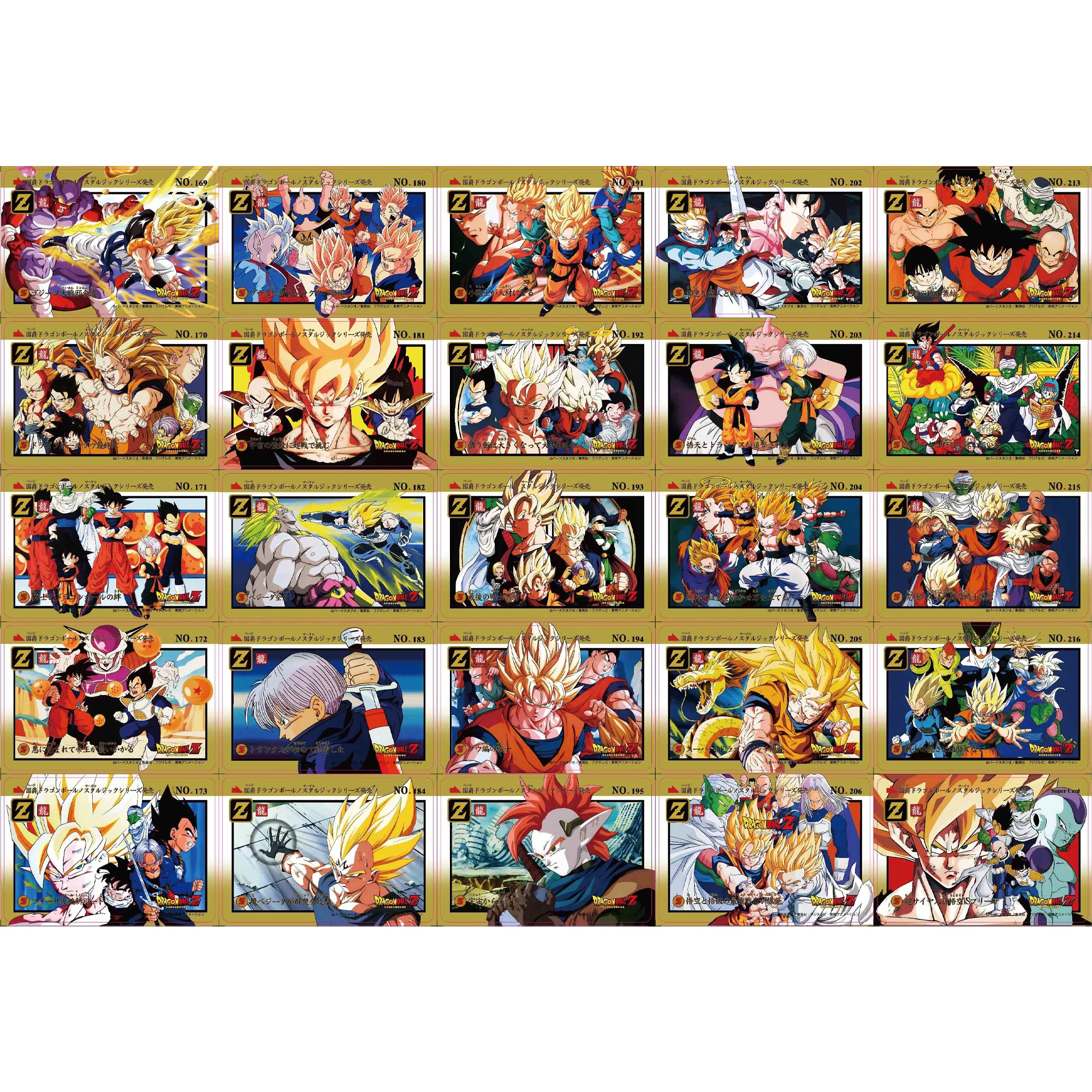 Diy 55Pcs/set Dragon Ball Z Super Saiyan Goku Gohan Vegeta Trunks Majin Buu Fierce Fight Flash Cards Anime Collection Card Toy