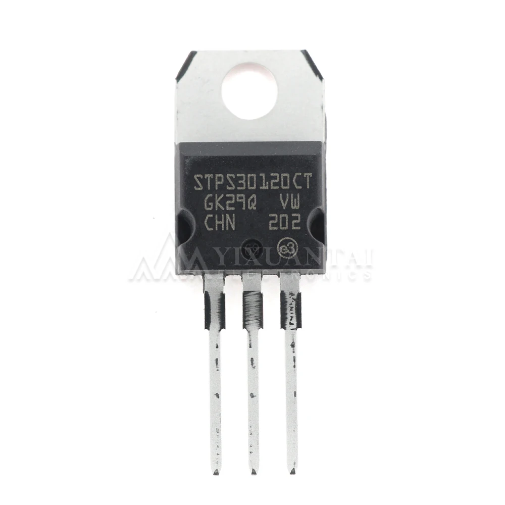 5pcs/lot STPS30120CT 30A 120V Schottky Rectifier Diode Dual Common Cathode TO-220AB Power Components