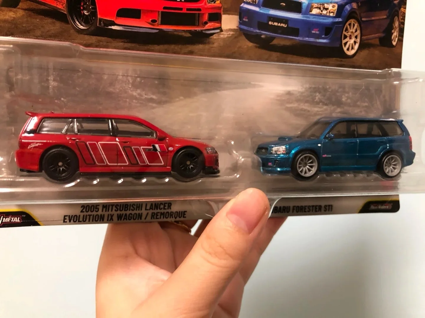 Hot Wheels Premium Car Culture 2 paquetes Mitsubishi Subaru Dodge Porsche 1:64 Aleación fundida Coche de rendimiento clásico coleccionable