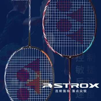 YONEX Genuine Badminton Racket AX100ZZ Blue Red ASTROX Series Professional Badminton Racket Set Customizable Pounds With String