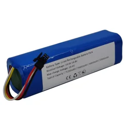 14.4V 14.8V 6400mAh 5200mAh Li-Ion Rechargeable Battery Pack For Midea Robot Vacuum Cleaner M71 M7Pro M7max I10 New Customizable