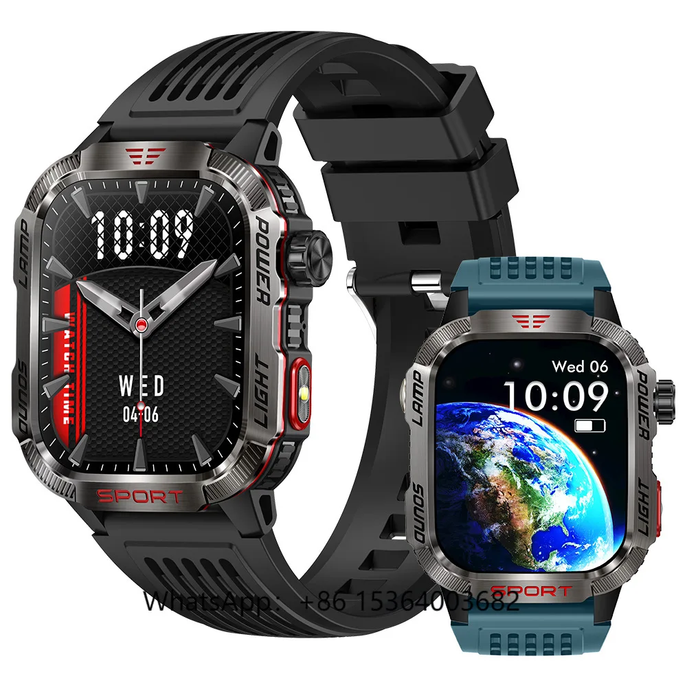 

Outdoor Waterproof IP68 Compass Altitude HT29 Smart Watches Air Pressure Flashlight Reloj Intelligent Watch