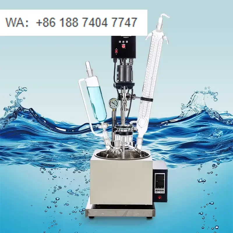 for Laboao 1L 2L 3L 5L Chemical Filtering Single Layer Glass Reactor Laboratory Equipment
