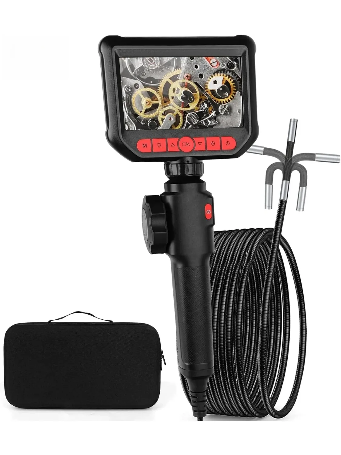 

1080P Endoscope Camera with Light, 4.3 Inch LCD Screen, Endoscope Camera, Inspection Camera, Tube Camera, Channel Camera