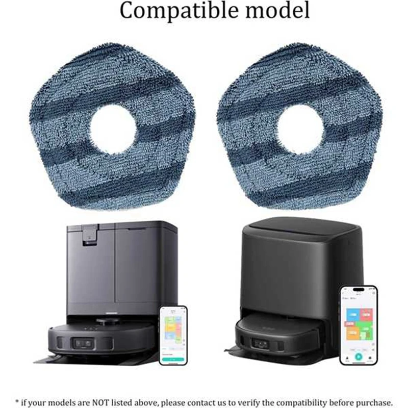 세척 가능한 걸레질 천 걸레 패드, Eufy X10 Pro Omni 및 Eufy X9 Pro 로봇 진공 청소기 교체 걸레 부품