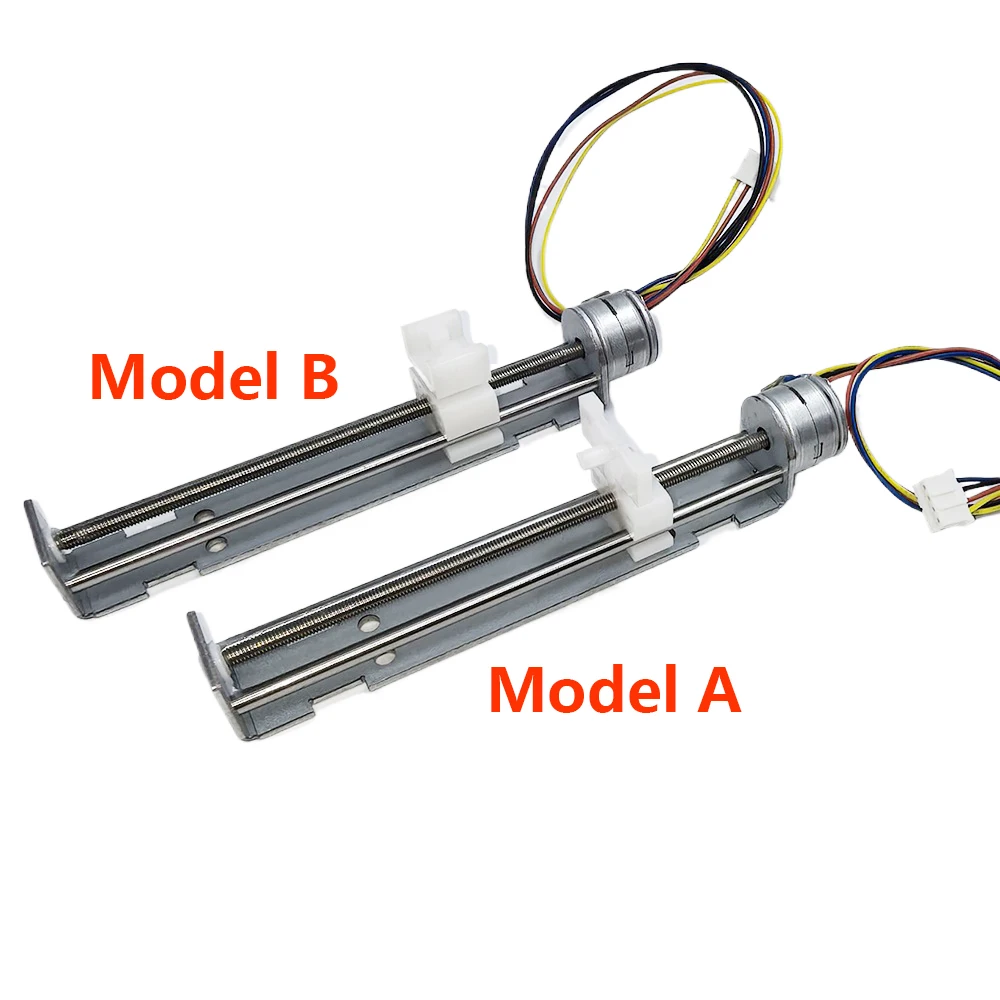 Stroke 80mm  Linear Actuator DIY xyz 3D Printer  Micro 15mm Stepping Motor DC 5V 6V 9V 2-phase 4-wire Precision Stepper Motor