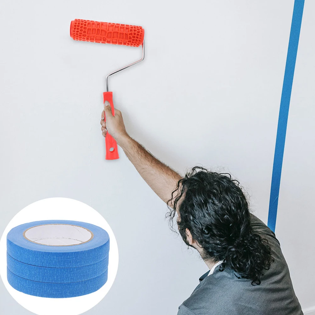 

6pcs Blue for Painting Tapes Paper Masking Paper Tape Art Color Separation Masking Tape Wall Protection