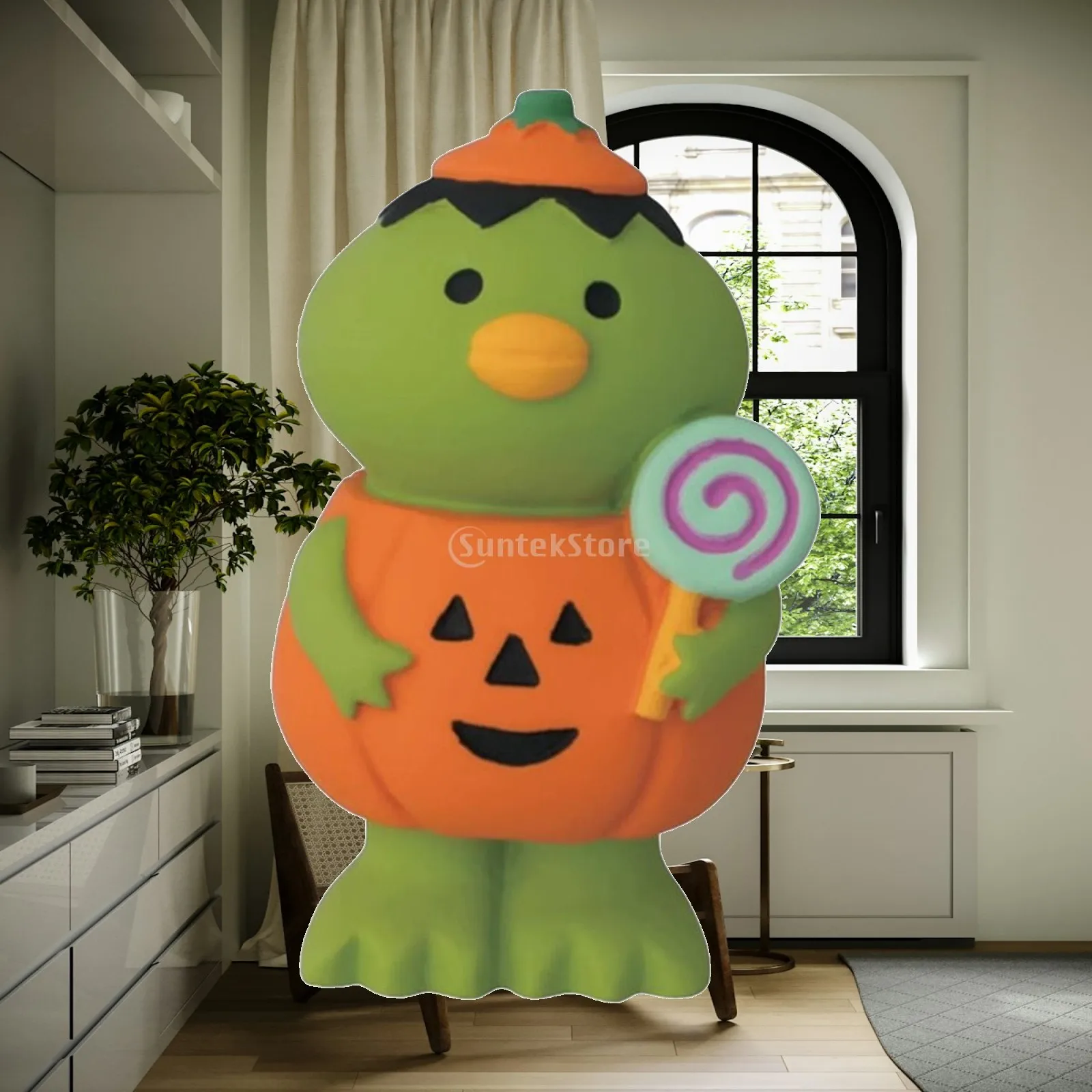 Halloween Miniature Pumpkin Figurines Miniature Fairy Garden Decor Halloween Pumpkin Doll Figurine for Shelf Desktop Home Decor