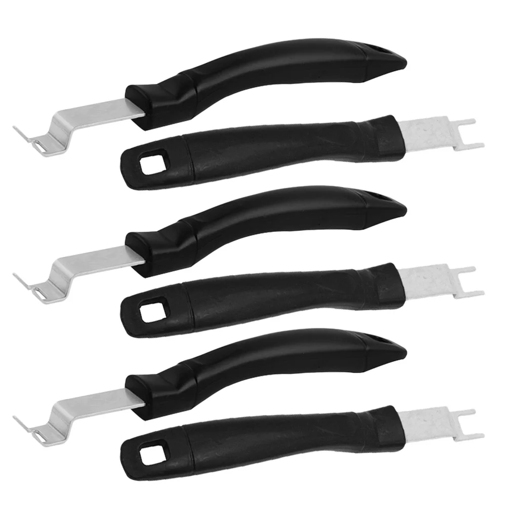 

6Pcs Universal Barbecue Rack Gripper Clamp Heat-Insulation Grill Plate Lifter Lightweight Portable Kitchen Gadget for Baking
