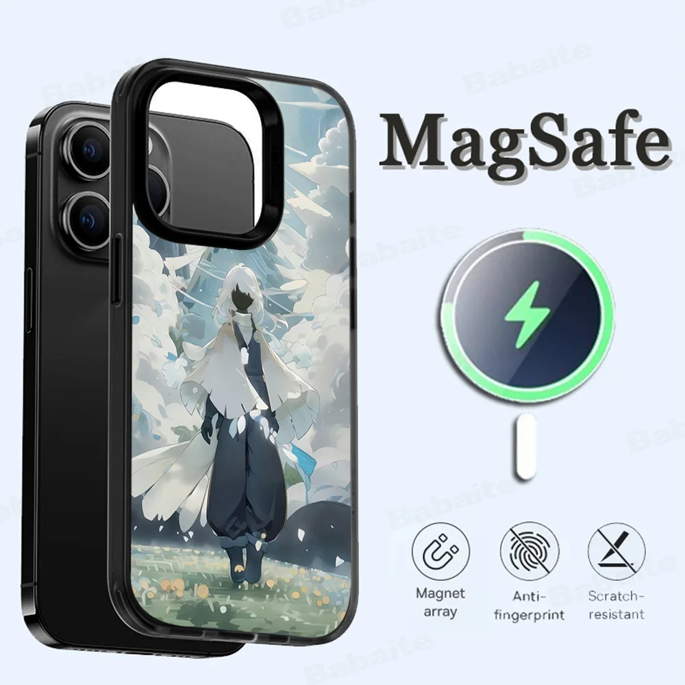 S-Sky C-Children of the L-Light Phone Case Magesafe Magnetic Wireless Charge Case For iPhone 16 11 12 13 15 Pro Max Plus Mini