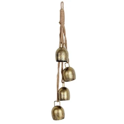 1 Set Handheld Chimes Bell Metal Vintage Cowbell Christmas Bell, Hanging Cow Bell Decorations