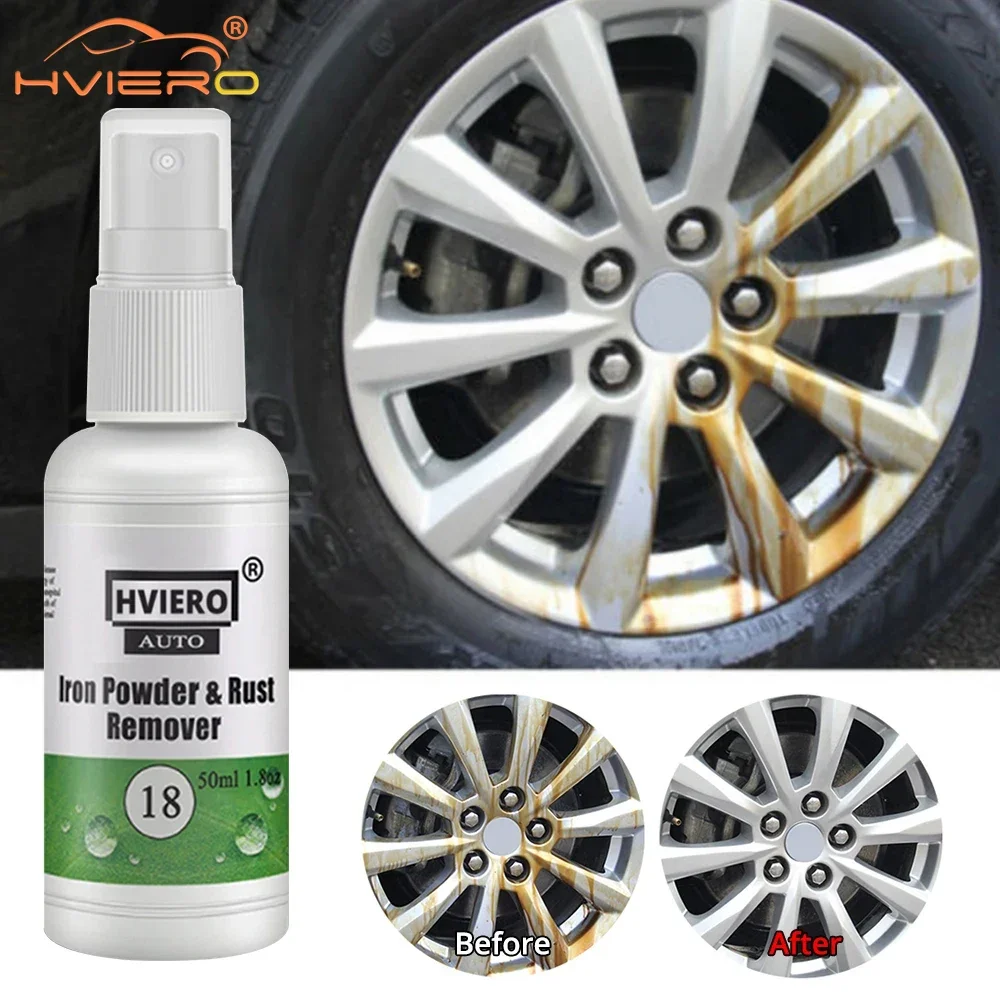 Auto Paint Care Wheel Iron Spot Rust Remover Cleaning Agent Rim Cleaner Coating Cloth Remove Stain 20/50/100ml Car Foil Hard Wax