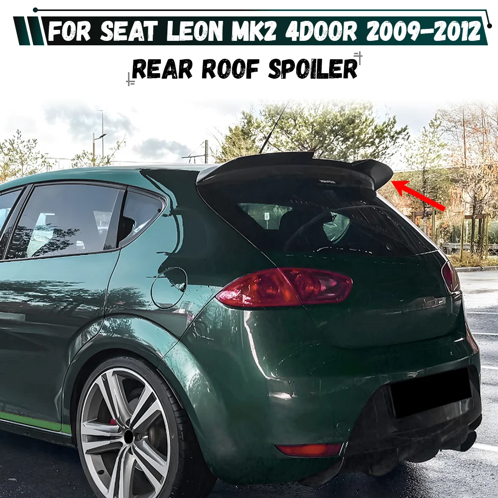 

Для Seat Leon MK2 2009 2010 2011 2012 4-дверный хэтчбек, задний багажник, внешний багажник, спойлер на крышу, обвес, тюнинг