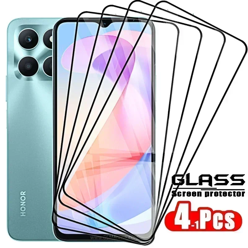 強化ガラススクリーンプロテクターフィルム,Huawei Honor用,x6a x8a x8 4g 5g x7 x6 a x5 90 70 lite, 4-1個