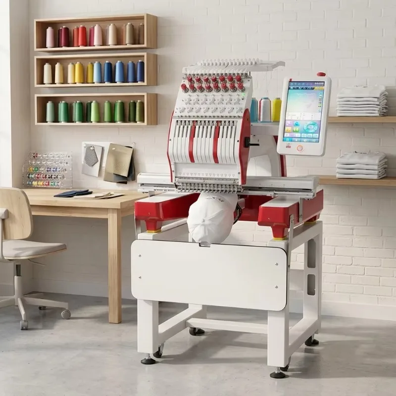 Intelligent Smart Stitch Embroidery Machine with Stitch Count Display for Quality Control in Production Customized