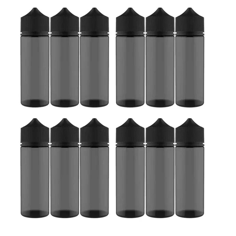 10pcs 30ml-120ml Plastic Empty Squeezable Dropper Bottle Reusable Travel Vape oil Container Child Resistant Caps  Water Bottles