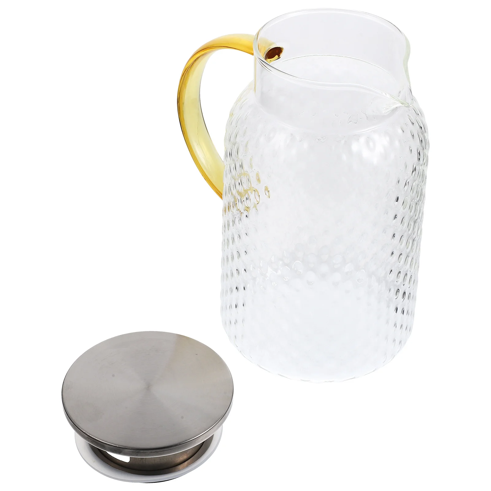 

1500ml Thickened Glass Water Kettle Transparent Beverage Holder Cold Water Jug Household Tea Pot Thickened Carafe