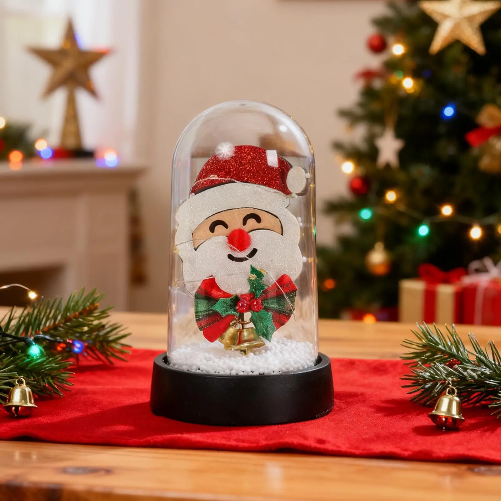 أضواء عيد الميلاد LED مع قاعدة الإضاءة المحيطة أضواء الزخرفية لطيف عطلة ديكور للحزب مكتب الرف عباءة غرفة نوم المعيشة #1