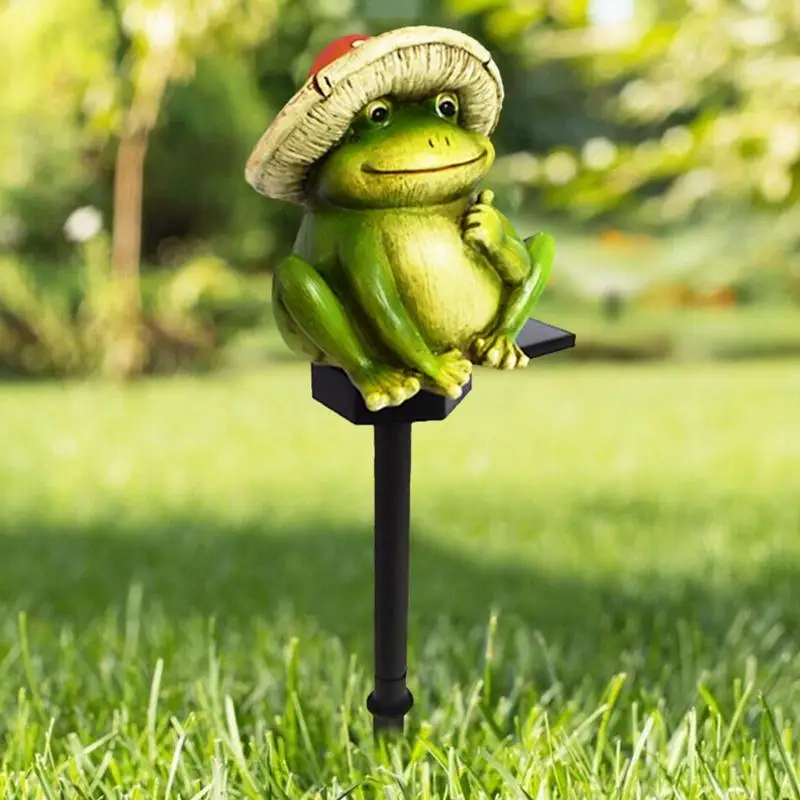 Frog Solar Light Outdoor Garden Light Activated Switch Garden Pathway Lamp Energy Efficient Yard Decoration Outdoor Solar Lights