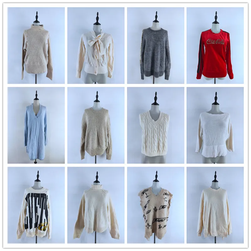 

Warm Casual Commute Vintage Sweater Unique High-End Faion Personali Match All Seasons Polyester Fiber Long Sve round Ne