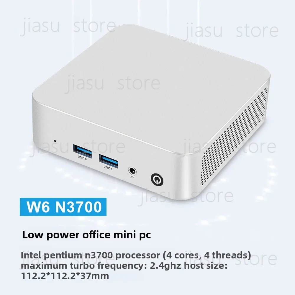 N3700 Quad Core Mini Computer, Small Business Office Home Desktop PC, Compact Entertainment Mini Host