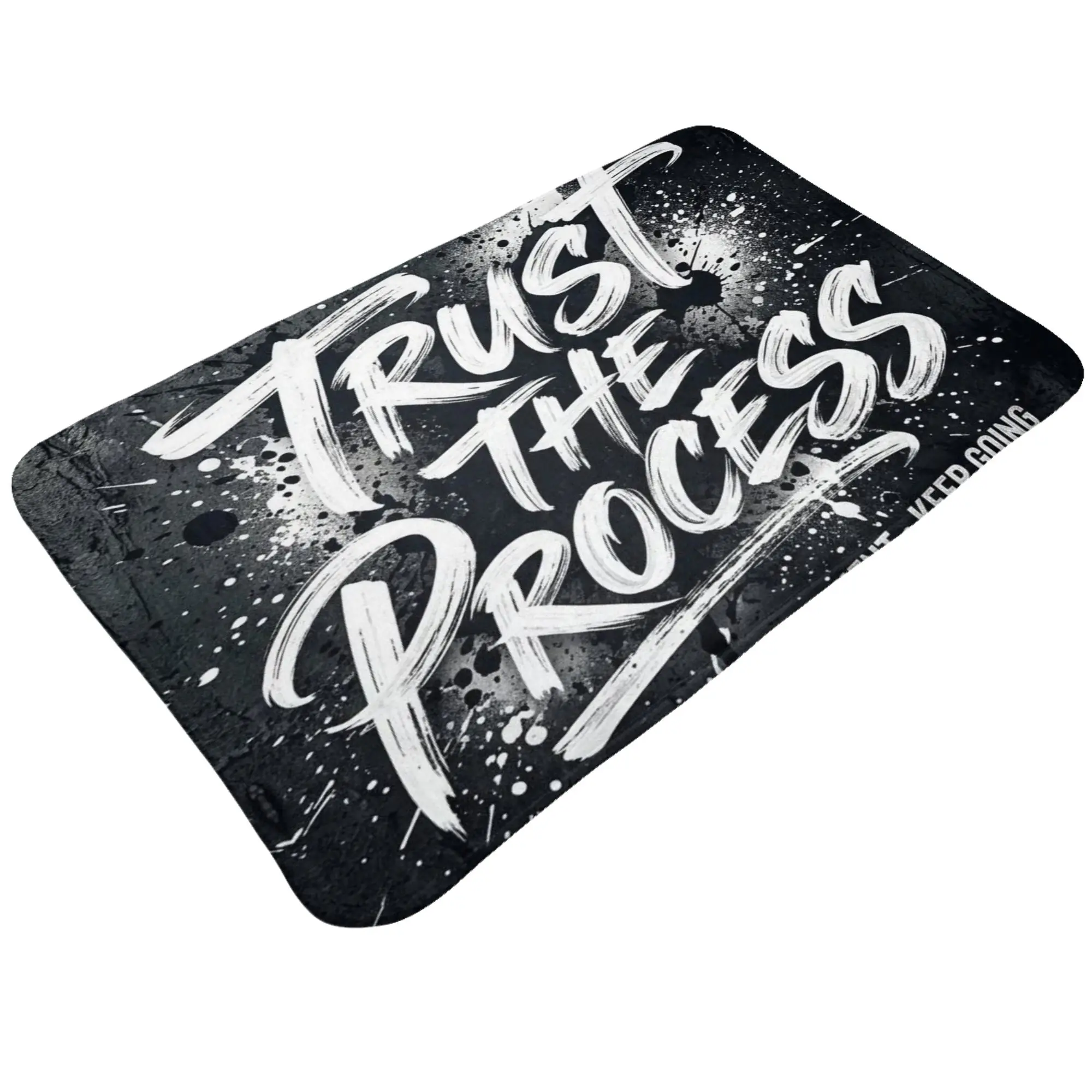 Trust The Process Motivational Text Art Anti-Slip Mat Bedroom  Entrance Doormat Home Decoration