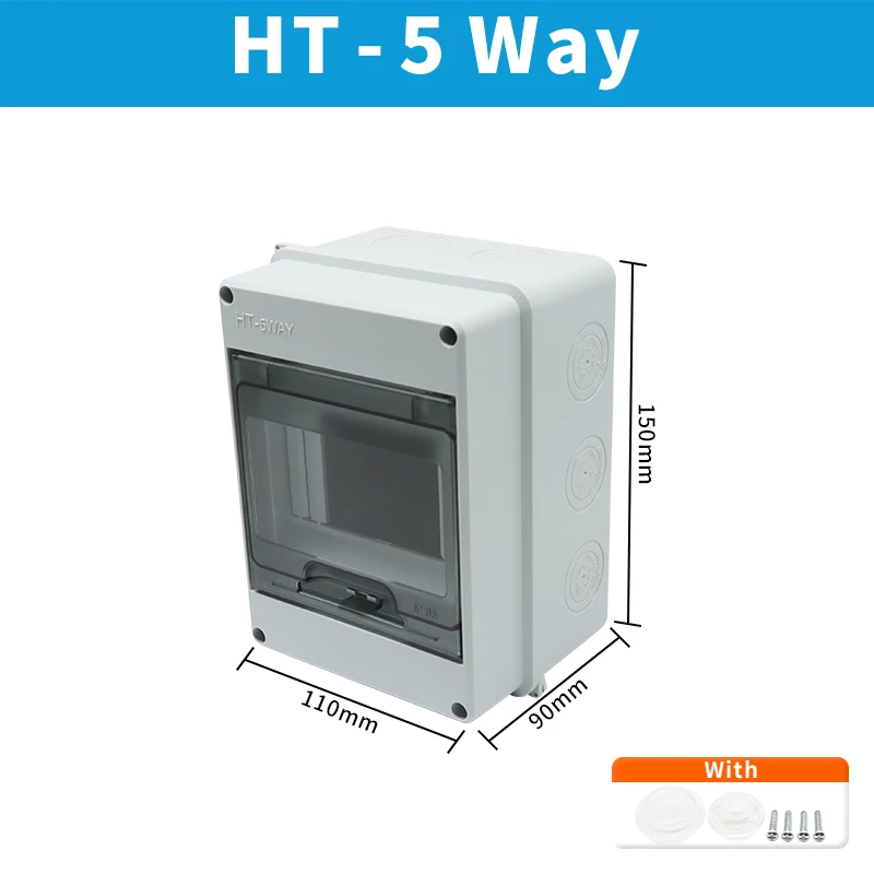 OMCH HT Serie IP65 Wasserdichte Verteilerdose ABS Elektrische Anschlussdose Outdoor-Schutzschaltergehäuse 2-24 Wege