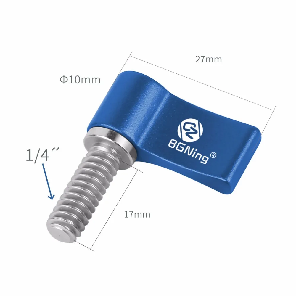 Aluminium Verstellbarer Griff 17mm 1/4 Zoll Gewinde Schraubadapter DSLR Kamera Fotografie T-förmiger Schraubenschlüssel L-Typ – Detail 3