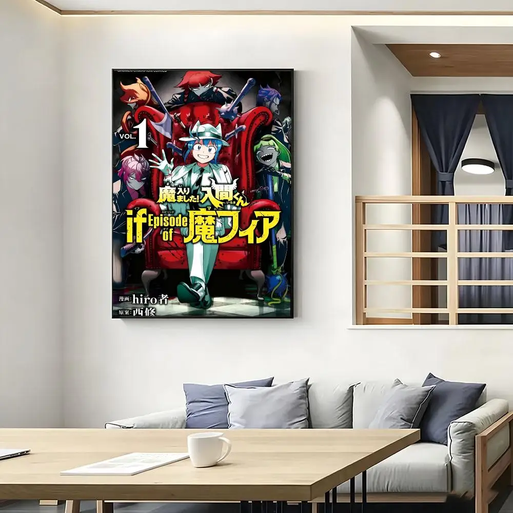 Rastar Welcome To Demon S-School Iruma-kun Poster Poster HD Self Adhesive Waterproof Wall Art Ideal For Home Office Dorm Bedroom