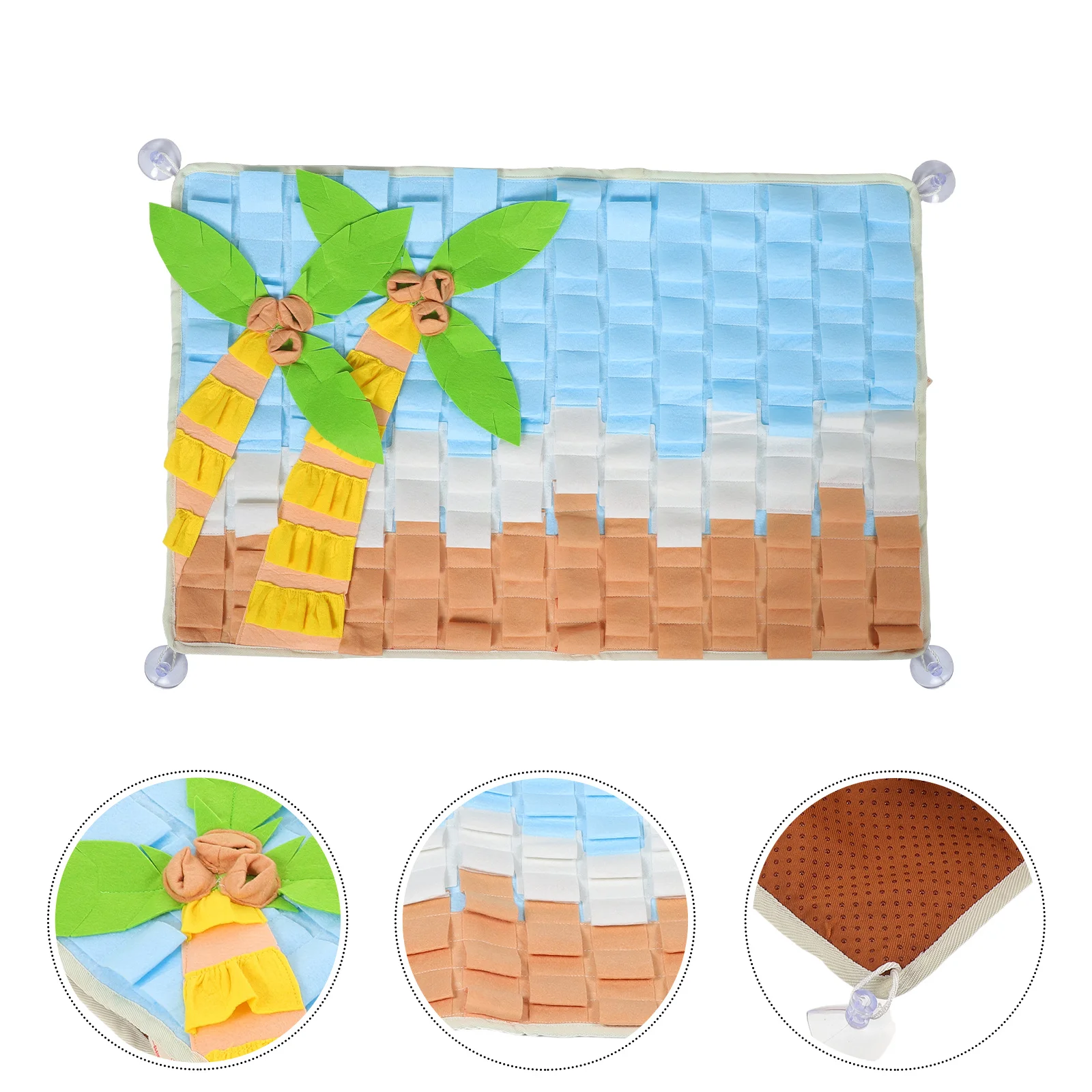 

Pet Slow Feeding Mat Interactive Dog Snuffle Training Pad Foraging Enrichment Cognitive Stimulation Small Medium Dogs Polyester