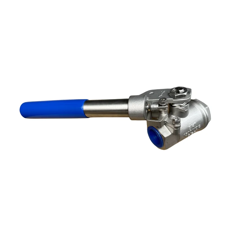 304 stainless steel spring return threaded ball valve with internal thread, automatic return and reset valve