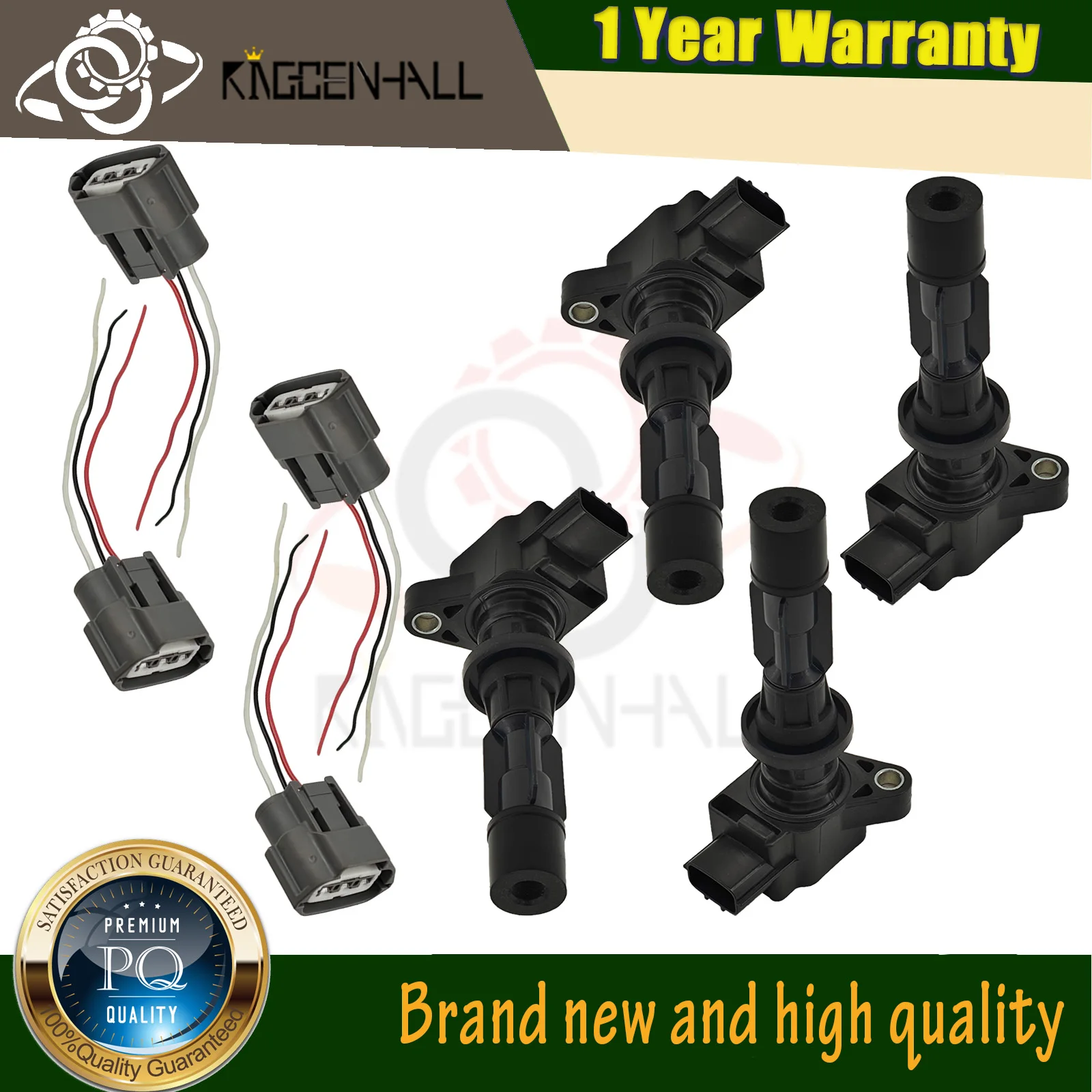 

4Pcs Automobile Ignition System Assembly Ignition Coil Compatible With Mazda 3 6 CX7 MX-5 Miata 2.0L 2.3L 2.5 L3G2-18-100A UF540