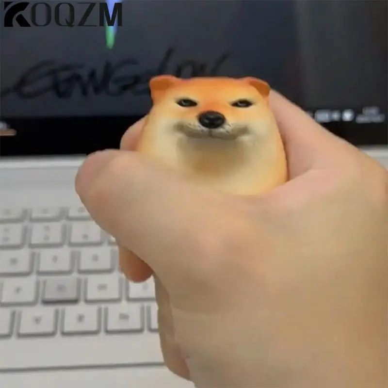 Creative Shiba Inu Realistic Egg Shape PVC Desk Decor Dog & Egg Union Decorations For Home Offices Fun Christmas Gifts