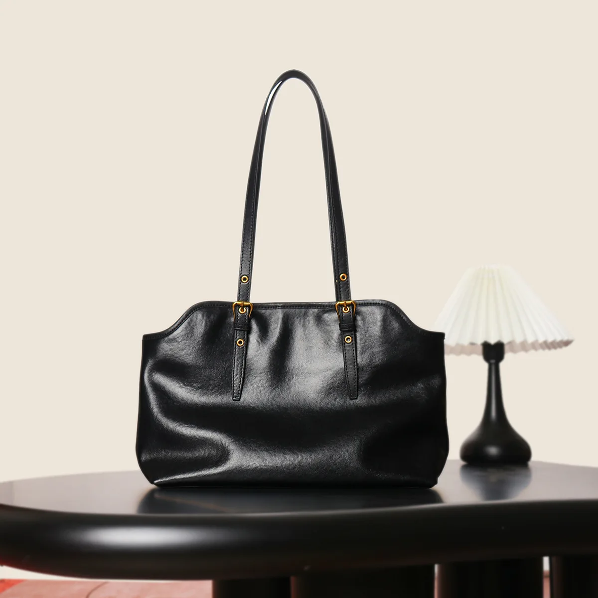 Leather 2025 New Tote Bag Large Capacity Crossbody Women's Portable Commuter Women Leather Shoulder Bag