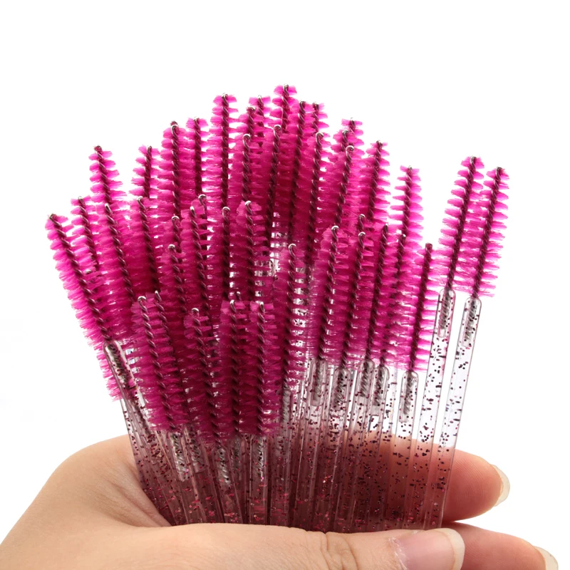 5/50 Pcs Eye Lash Brushes Eyebrow Brush False Eyelashes Extension Tools Mascara Wands Applicator Spoolers Lashes Cosmetic Tool
