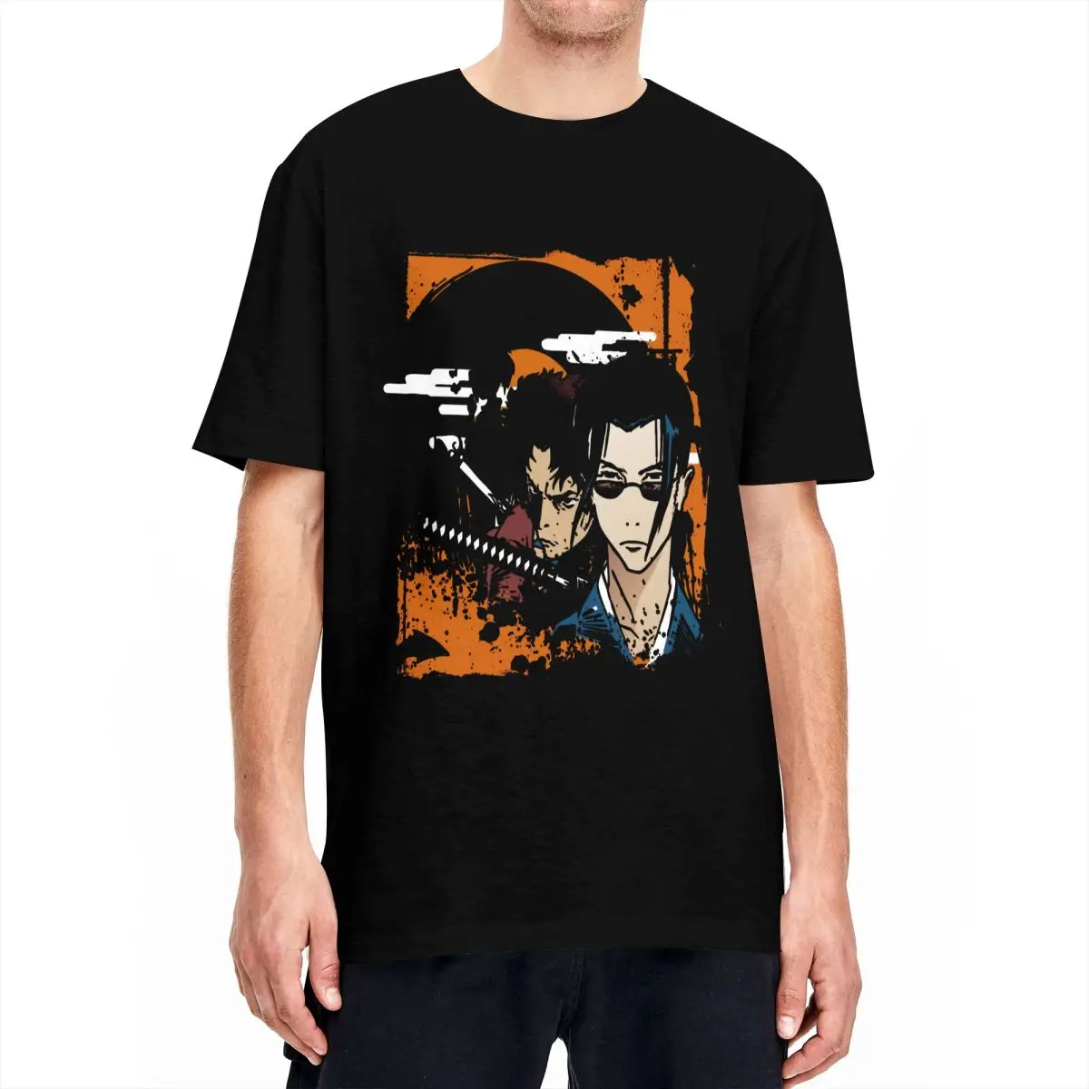 Way Of The Samurai T-Shirts Men Women Samurai Champloo Mugen Anime Casual Pure Cotton Tees Round Neck T Shirts Plus Size Clothes